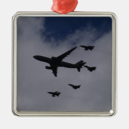 Voyager und Taifune Silbernes Ornament