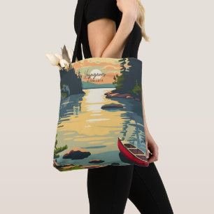 Voyageurs Minnesota Vintag TravelIllustration