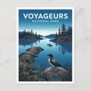 Voyageurs National Park International Falls Reise Postkarte