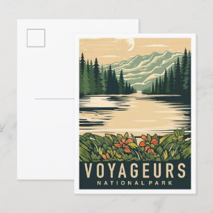Voyageurs National Park Minnesota USA Reise Postkarte