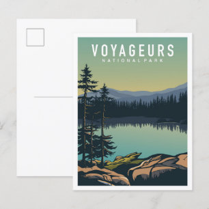 Voyageurs National Park Minnesota USA Reise Postkarte