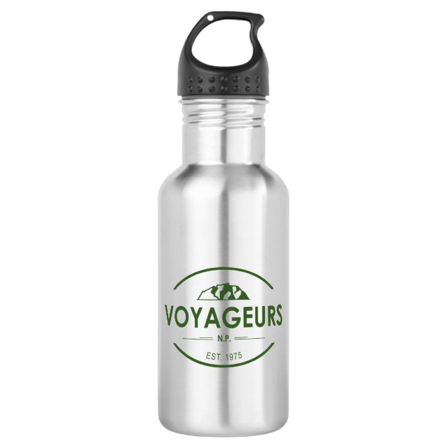Voyageurs Nationalpark Edelstahlflasche (Vorderseite)