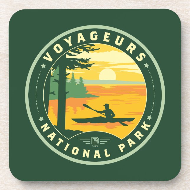 Voyageurs Nationalpark Getränkeuntersetzer (Vorderseite)