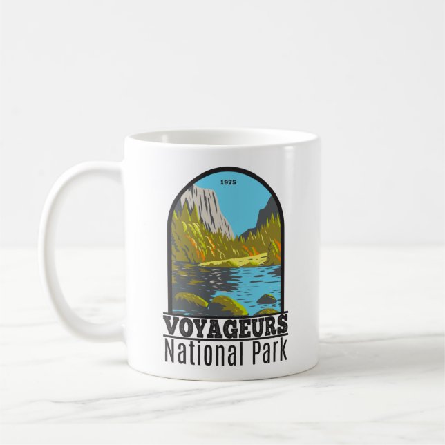 Voyageurs Nationalpark Minnesota Vintag Kaffeetasse (Links)