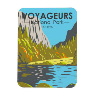 Voyageurs-Nationalpark Minnesota Vintage Magnet