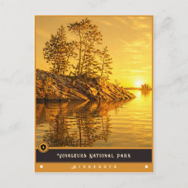 Voyageurs-Nationalpark | Minnesota Vintage Postkarte