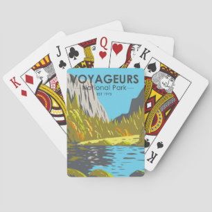 Voyageurs Nationalpark Minnesota Vintage  Spielkarten