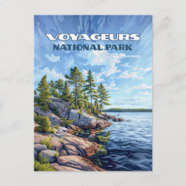 Voyageurs Nationalpark Rainy Lake Minnesota Postkarte