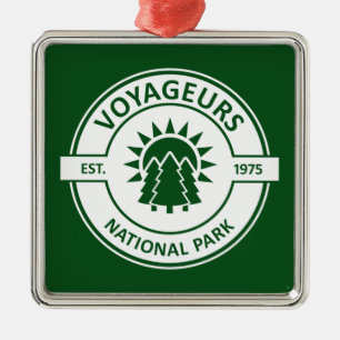 Voyageurs Nationalpark Sun Trees Ornament Aus Metall