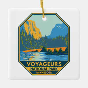 Voyageurs-Nationalpark Vintage Keramikornament