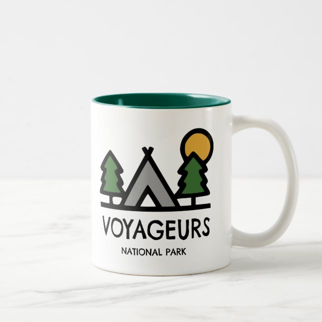 Voyageurs Nationalpark Zweifarbige Tasse (Rechts)