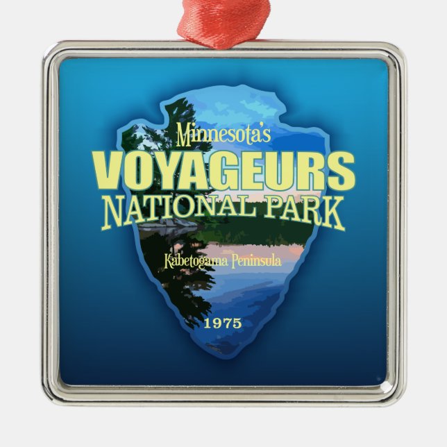 Voyageurs NP (Pfeilspitzen) Ornament Aus Metall (Vorne)