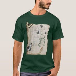 Voynich-Manuskript veränderte Seite Schmetterling T-Shirt