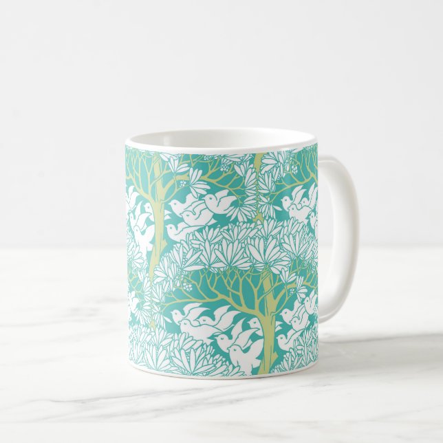 Voyseys "Savaric"-Tasse Kaffeetasse (VorderseiteRechts)