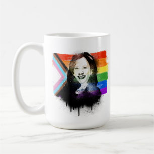 VP Kamala Harris LGBTQ Progress Prix Graffiti Kaffeetasse