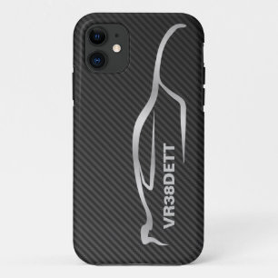 "VR38DETT" Skyline GT-r graues Silhouette-Logo Case-Mate iPhone Hülle