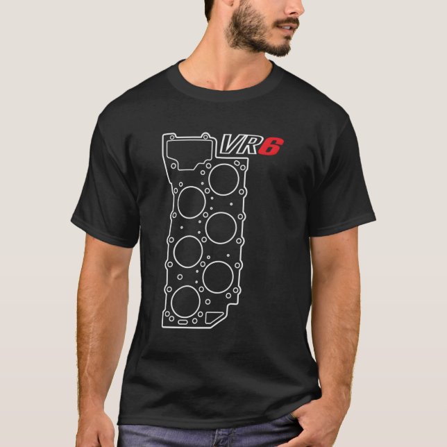 Vr6 Motor Gasket Vr6 Motor T-Shirt (Vorderseite)