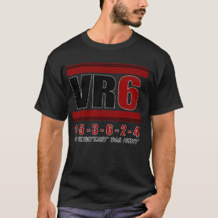 VR6 Motor Tuning Golf Car Zylinder Zündordnung T-Shirt