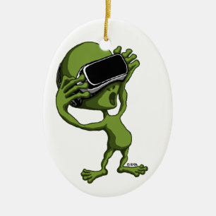VR alien Keramik Ornament