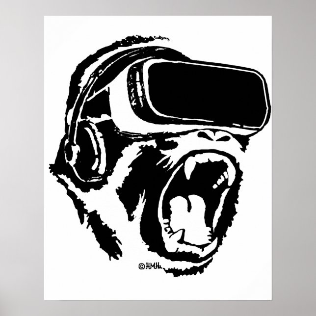 VR Gorilla Poster (Vorne)