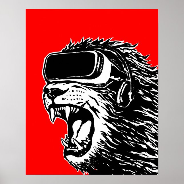 VR Lion Poster (Vorne)