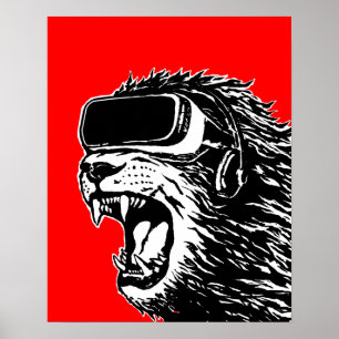 VR Löwe Poster