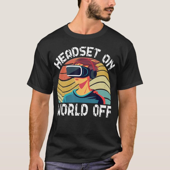 Vr-Spieler Vr-Player Virtual Reality Vr-Spiel Vide T-Shirt (Vorderseite)