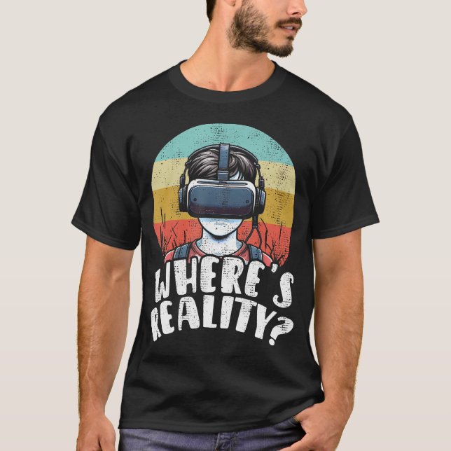 Vr-Spieler Vr-Player Virtual Reality Vr-Spiel Vide T-Shirt (Vorderseite)