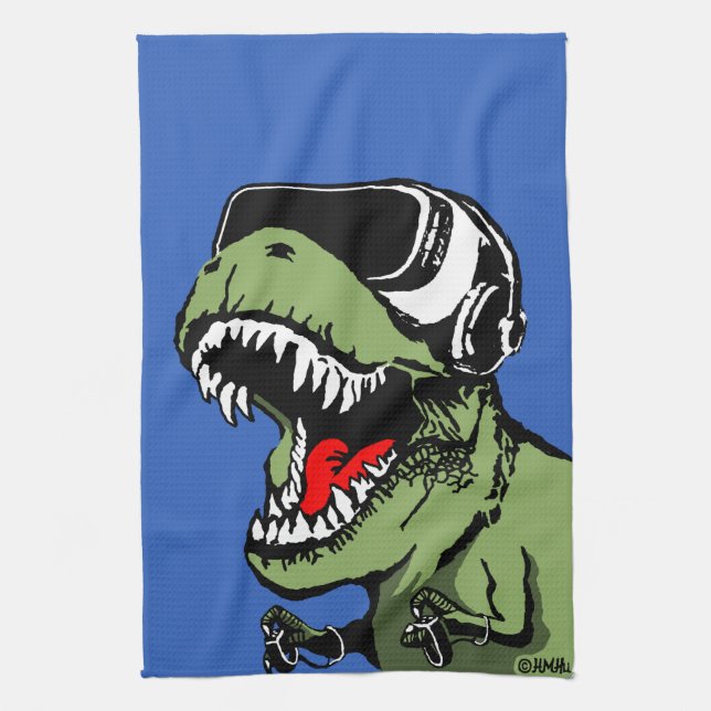 VR T-rex Handtuch (Vertikal)