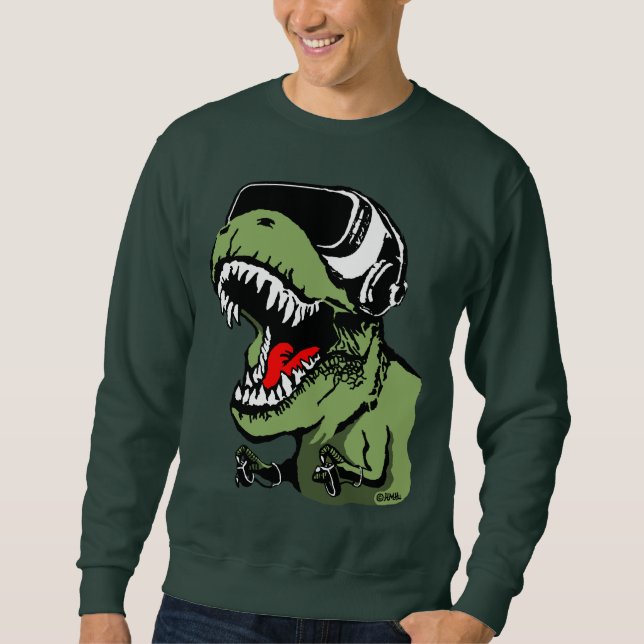 VR T-rex Sweatshirt (Vorderseite)