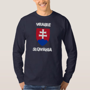 Vrable, Slowakei mit Wappen T-Shirt