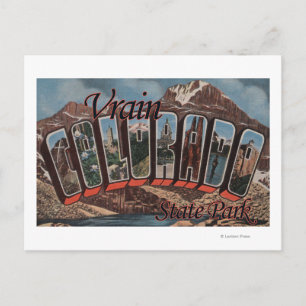Vrain Staat Park, Colorado - Große Briefmarkenszen Postkarte