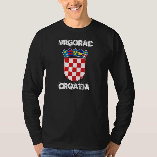 Vrgorac, Kroatien mit Wappen T-Shirt (Vorderseite)