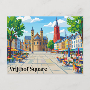 Vrijthof-Platz Niederlande Postkarte