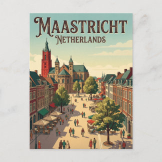 Vrijthof Square, Maastricht Netherlands Postkarte