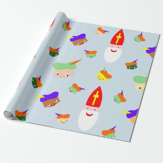 Vrolijk Sinterklaas pakpapier Geschenkpapier