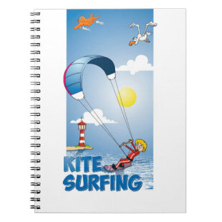 Vrolijke Kitesurfen. Notizblock