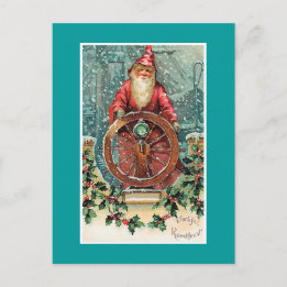Vroolijk Kerstfeest Vintage holländische Weihnacht Feiertagspostkarte
