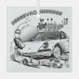 VROOM Sports Car Ornament für Weihnachten