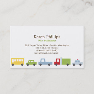 Vroom Vroom Cars Zimmermädchen Telefonnummerkarte