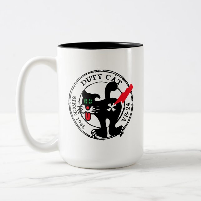 VS-24 KATZE SEIT 1948 ZWEIFARBIGE TASSE (Links)