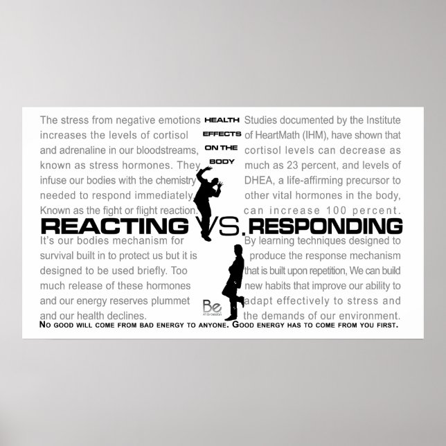 VS Responding Poster reagieren (Vorne)