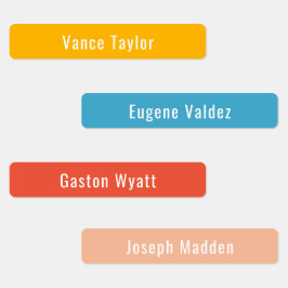 VSCO Ästhetische Farben wasserdichte Namensschilde Etiketten