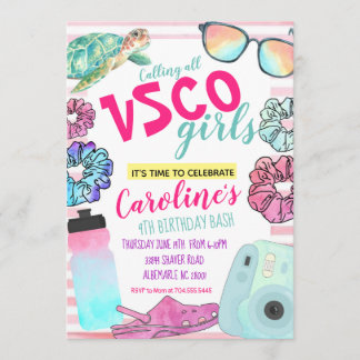 VSCO Einladung zum Geburtstag, VSCO Geburtstagsinf