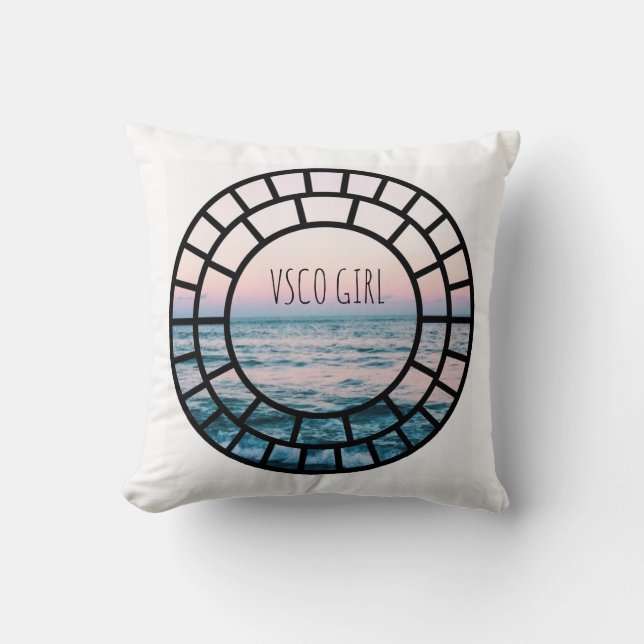VSCO-Girl-Kissen Kissen (Vorderseite)