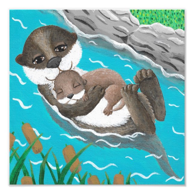 VTD "Otterly Adorable" 12x12 Art Print Fotodruck (Vorne)