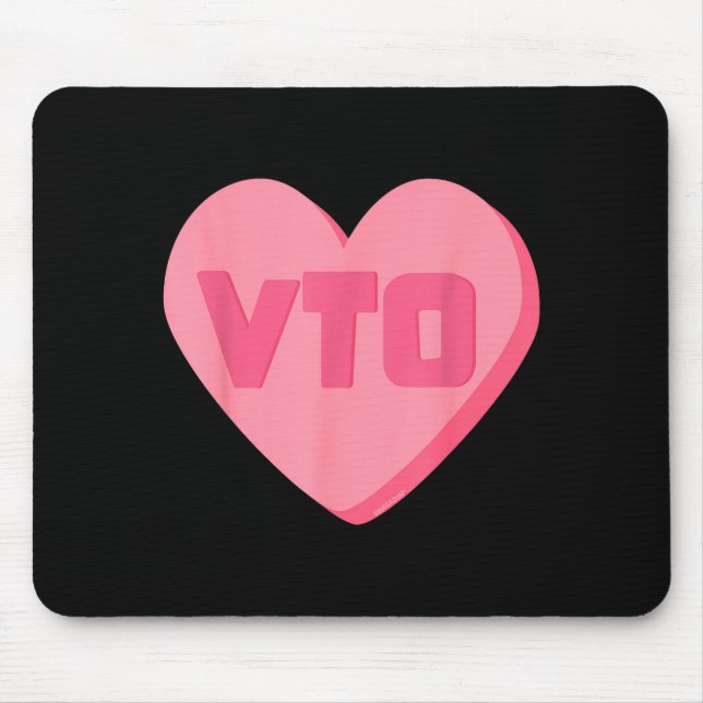 Vto Herz Valentinstag Süßigkeiten Swagazon Ociate  Mousepad (Vorne)