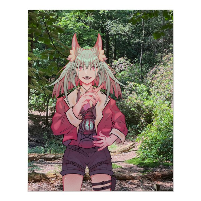 VTuber, Anime, Forrest,  Poster (Vorderseite)