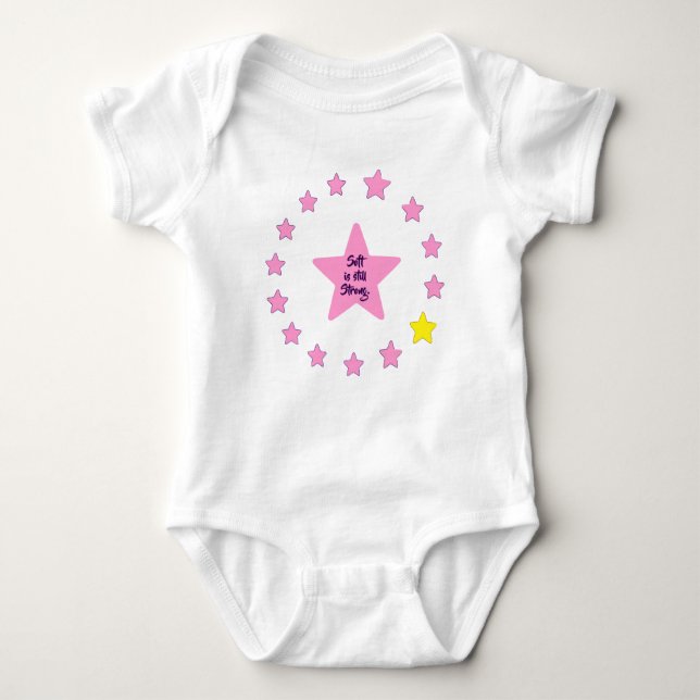 VTVB-SOFTSTRONG-BB - Baby Bodysuit Baby Strampler (Vorderseite)