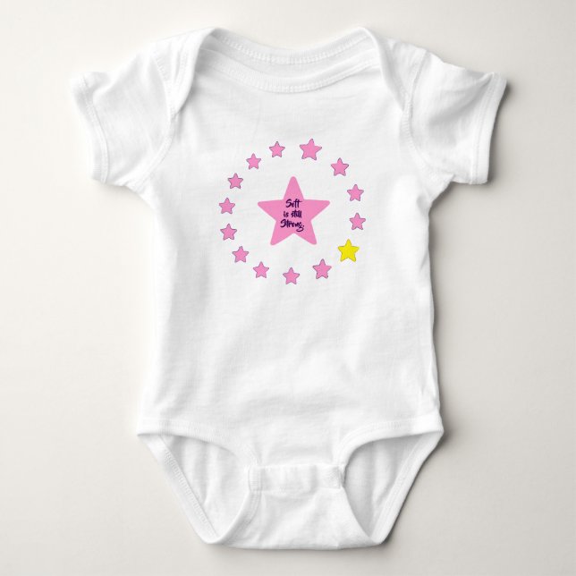 VTVB-SOFTSTRONG-BB - Baby Bodysuit Strampler (Vorderseite)